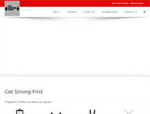 Tablet Screenshot of getstrongfirst.com